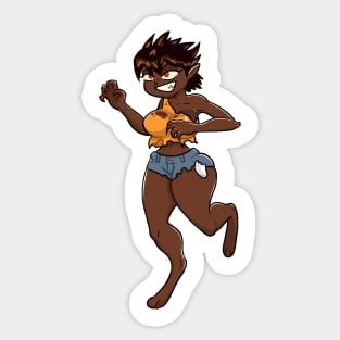 The Wolf Girl Sticker